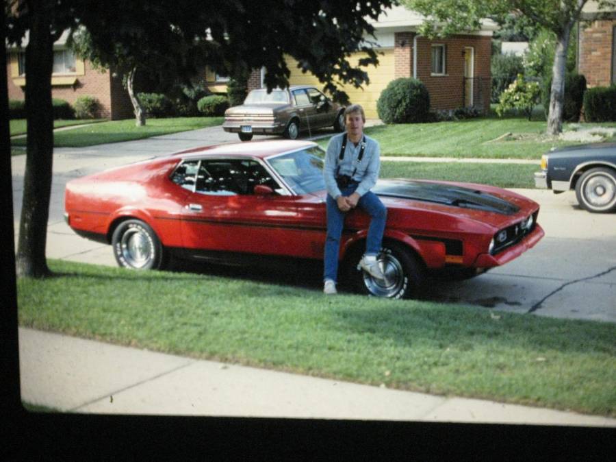 Attached picture Mach 1 1972 and Me.JPG